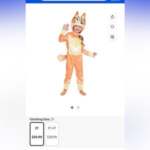 Bingo (Bluey) costume - 3T-4T